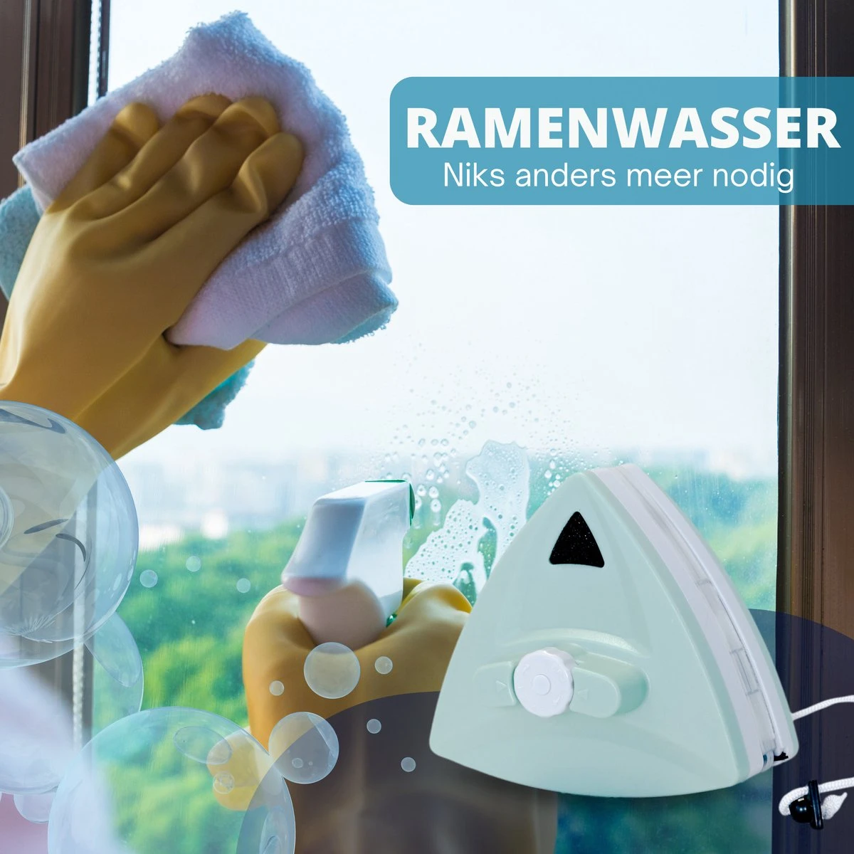 Hoopy Pro™ Magnetische Raamwasser - Magnetische Raamwasser Voor Dubbel Glas - Ruitenreiniger - Ramenwasser 7 Hoopy Pro™ Magnetische Raamwasser - Magnetische Raamwasser Voor Dubbel Glas - Ruitenreiniger - Ramenwasser - Afbeelding 6