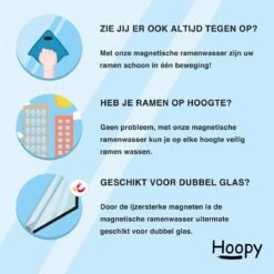 Hoopy Pro™ Magnetische Raamwasser - Magnetische Raamwasser Voor Dubbel Glas - Ruitenreiniger - Ramenwasser 17 Hoopy Pro™ Magnetische Raamwasser - Magnetische Raamwasser Voor Dubbel Glas - Ruitenreiniger - Ramenwasser -Bol. 1200x1200 490