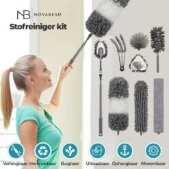 NovaBeau Plumeau Met Telescoopsteel – Microvezel Ragebol Uitschuifbaar - 9-delig Duster Set Met Voegenborstel – RVS Stoffer – Grijs Chenille Borstel – Wasbaar En Draaibaar 12 NovaBeau Plumeau Met Telescoopsteel – Microvezel Ragebol Uitschuifbaar - 9-delig Duster Set Met Voegenborstel – RVS Stoffer – Grijs Chenille Borstel – Wasbaar En Draaibaar -Bol. 1200x1200 495