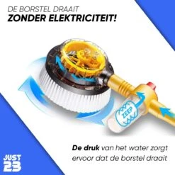 JUST23 Telescopische Autowasborstel – Schrobber Met Steel – Velgenborstel - Autowasset Met Zeep - Roterende Schoonmaakborstel - Multifunctionele Wasborstel -Bol. 1200x1200 505