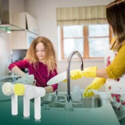 Apeiron Elektrische Schoonmaakborstel - Poetsmachine - Poliermachine - Schrobborstel - Handborstel - Werkborstel - Schrobber - Boorborstel - Wasborstel - Schoonmaakmiddelen - Reinigingsborstel - 3 Opzetstukken -Bol. 1200x1200 591