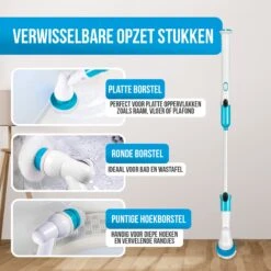 Strex Elektrische Schoonmaakborstel - Draadloze Schrobborstel - Schrobber - 3 Opzetstukken - Telescoopsteel - Poetsmachine Met Krachtige Accu 12 Strex Elektrische Schoonmaakborstel - Draadloze Schrobborstel - Schrobber - 3 Opzetstukken - Telescoopsteel - Poetsmachine Met Krachtige Accu -Bol. 1200x1200 601
