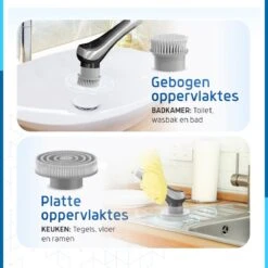 Qualitics Elektrische Schoonmaakborstel - Roterende Polijstmachine - Schrobborstel - Poetsmachine - Vloerreiniger Met 10 Opzetstukken -Bol. 1200x1200 630