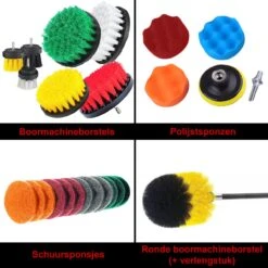 Borstelset Boormachine 25 Delig Per 2 - Schuursponsjes- Schrobborstel - Boorborstel - Schuurborstel - Borstel Boormachine - Schoonmaakborstel - Reinigingsborstel - Tapijtreiniger - Borstelset 18 Borstelset Boormachine 25 Delig Per 2 - Schuursponsjes- Schrobborstel - Boorborstel - Schuurborstel - Borstel Boormachine - Schoonmaakborstel - Reinigingsborstel - Tapijtreiniger - Borstelset -Bol. 1200x1200 672