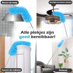 JUST23 Plumeau Uitschuifbaar Met Telescoopsteel – 60 Tot 140 Cm – Ragebol – Stoffer – Duster - Blauw - Incl. Microfiber Doek 13 JUST23 Plumeau Uitschuifbaar Met Telescoopsteel – 60 Tot 140 Cm – Ragebol – Stoffer – Duster - Blauw - Incl. Microfiber Doek -Bol. 1200x1200 760