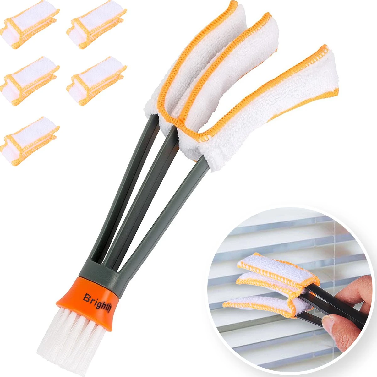 Merkloos Lamellen Reiniger - Stof Verwijderaar - Plumeau Jaloezie Stoffer | BRIGHTLY 3 Merkloos Lamellen Reiniger - Stof Verwijderaar - Plumeau Jaloezie Stoffer | BRIGHTLY