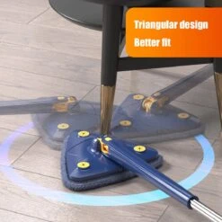 Merkloos Premium Driehoekige Dweil Met Wringer - Verstelbaar En 360 Graden Draaibaar – Dweilsysteem Incl. 4 Microvezel Doeken -Bol. 1200x1200 79