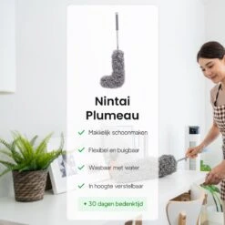 Plumeau Uitschuifbaar Tot 280cm - RVS - Telescopisch - Plumeau Met Telescoopsteel - 360° Flexibel 15 Plumeau Uitschuifbaar Tot 280cm - RVS - Telescopisch - Plumeau Met Telescoopsteel - 360° Flexibel -Bol. 1200x1200 808