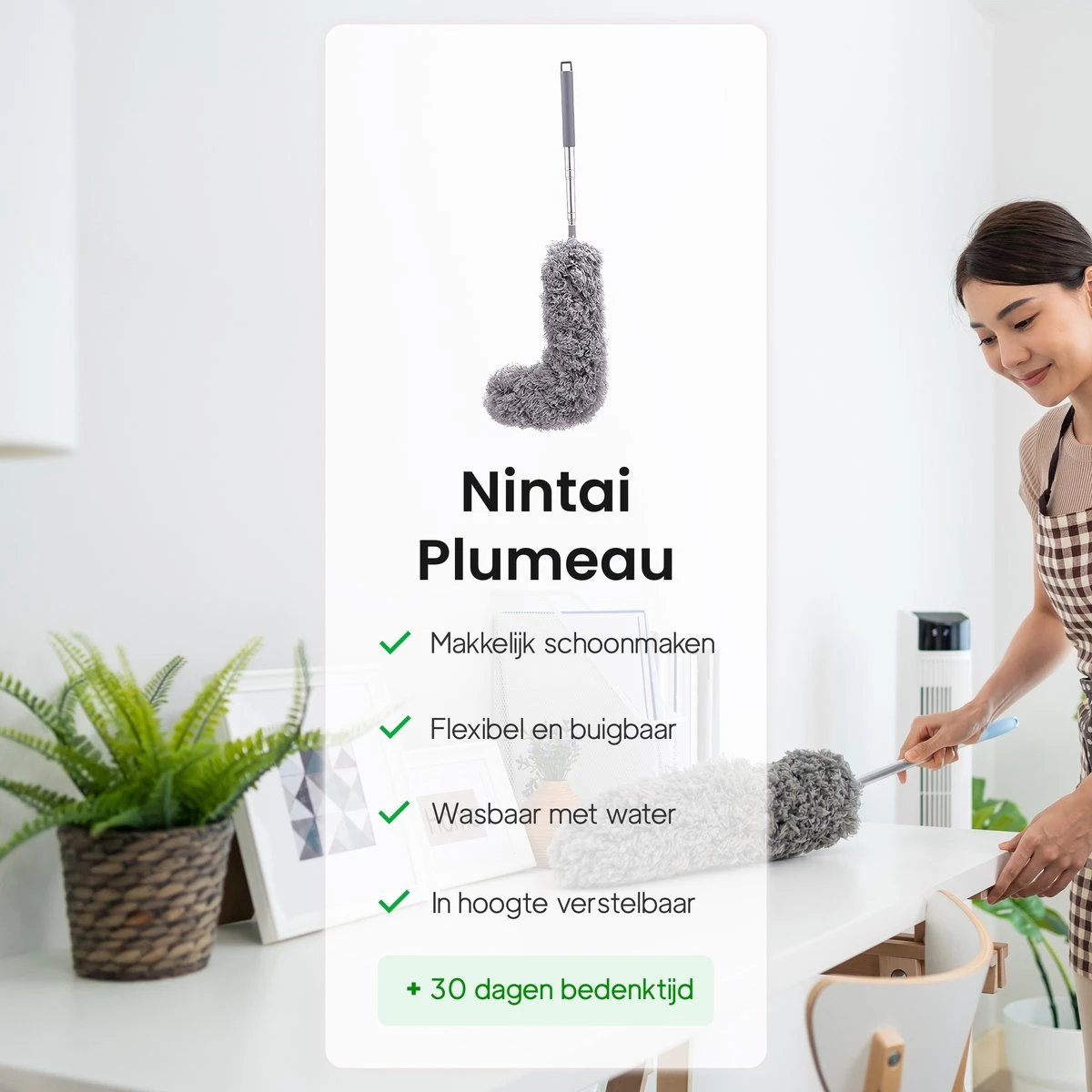 Plumeau Uitschuifbaar Tot 280cm - RVS - Telescopisch - Plumeau Met Telescoopsteel - 360° Flexibel 7 Plumeau Uitschuifbaar Tot 280cm - RVS - Telescopisch - Plumeau Met Telescoopsteel - 360° Flexibel - Afbeelding 5