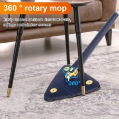 Merkloos Premium Driehoekige Dweil Met Wringer - Verstelbaar En 360 Graden Draaibaar – Dweilsysteem Incl. 4 Microvezel Doeken -Bol. 1200x1200 81