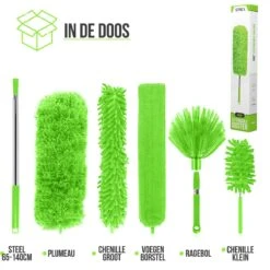 Strex Telescopische Plumeau Set Met Telescoopsteel - 60 Tot 140 Cm - Uitschuifbaar - Flexibel - Microvezel Ragebol - 5-Delige Schoonmaak Set 21 Strex Telescopische Plumeau Set Met Telescoopsteel - 60 Tot 140 Cm - Uitschuifbaar - Flexibel - Microvezel Ragebol - 5-Delige Schoonmaak Set -Bol. 1200x1200 818