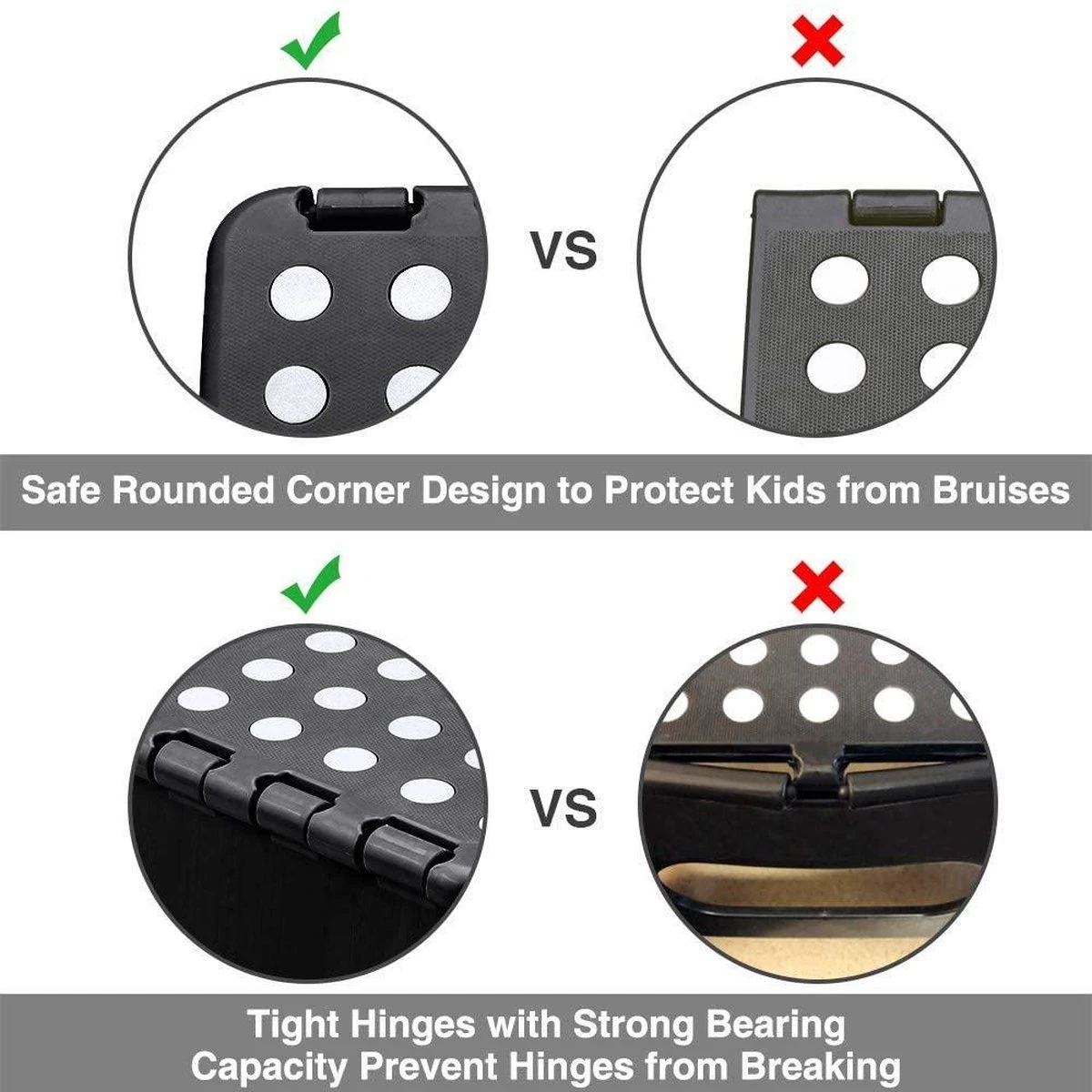 Buxibo - Kruk - Krukje - Keukentrap - Keukentrapje - Opvouwbaar Trapje - Keuken/Badkamer/Schuur Trapje - 29 X 24 X 40cm 10 Buxibo - Kruk - Krukje - Keukentrap - Keukentrapje - Opvouwbaar Trapje - Keuken/Badkamer/Schuur Trapje - 29 X 24 X 40cm - Afbeelding 8