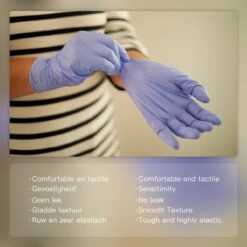 IVROU® Nitril Handschoenen - 100 Stuks Wegwerp Handschoenen - Poeder Vrij, Latex Vrij - Maat: M - Violet Blauw 14 IVROU® Nitril Handschoenen - 100 Stuks Wegwerp Handschoenen - Poeder Vrij, Latex Vrij - Maat: M - Violet Blauw -Bol. 1200x1200 913