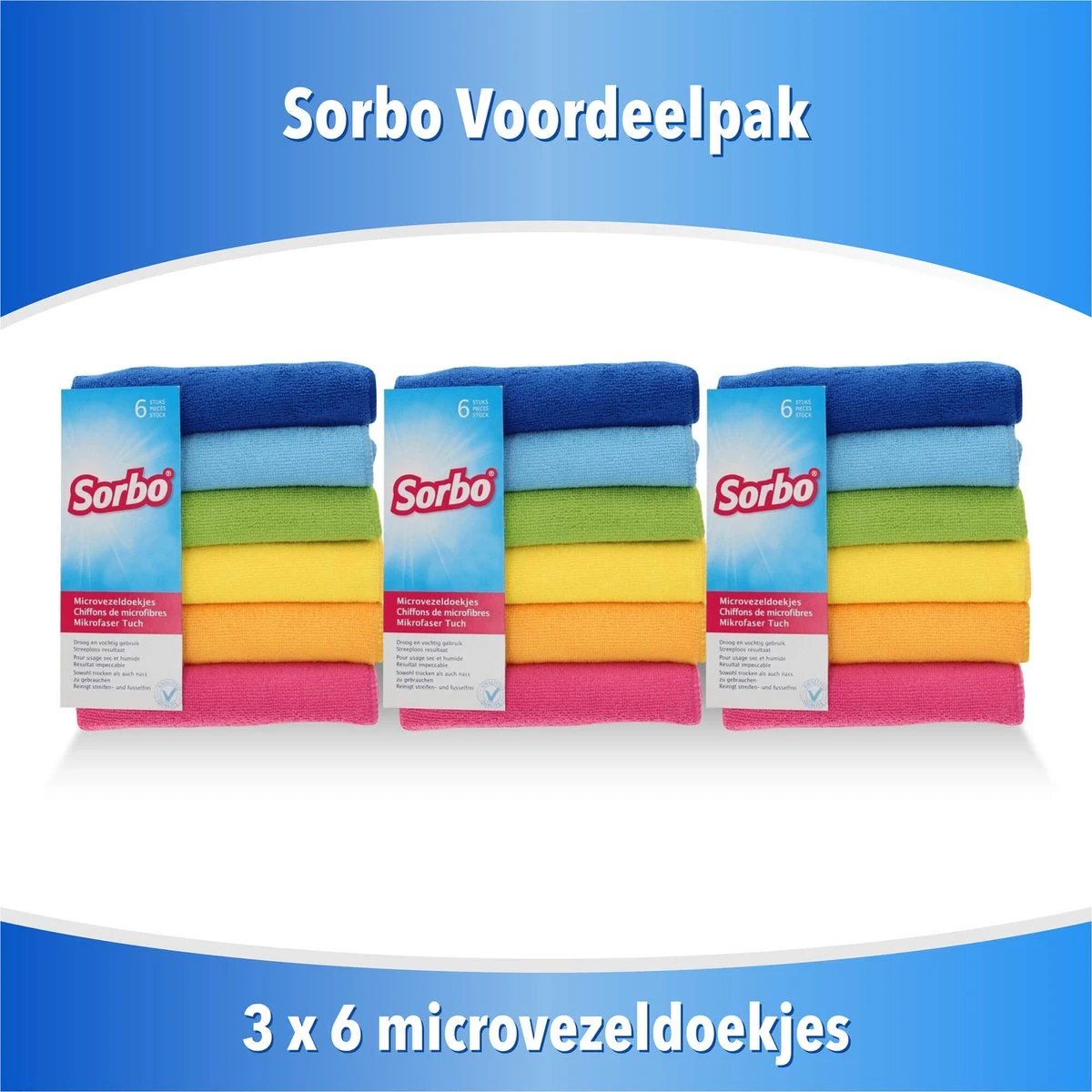 15 Stuks Sorbo Microvezeldoek Gekleurd 40 X 40 Cm - Vaatdoeken Microvezel - Microvezeldoekjes (3 X 6 ) 3 15 Stuks Sorbo Microvezeldoek Gekleurd 40 X 40 Cm - Vaatdoeken Microvezel - Microvezeldoekjes (3 X 6 )