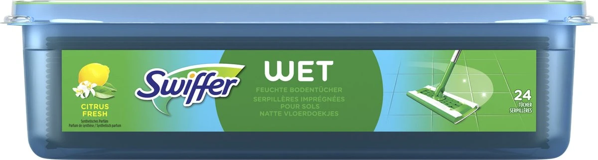 Swiffer Vloerreiniger - Vochtige Vloerdoekjes - Geur Van Citrus Fresh - Voordeelverpakking 2 X 48 Stuks 9 Swiffer Vloerreiniger - Vochtige Vloerdoekjes - Geur Van Citrus Fresh - Voordeelverpakking 2 X 48 Stuks - Afbeelding 7