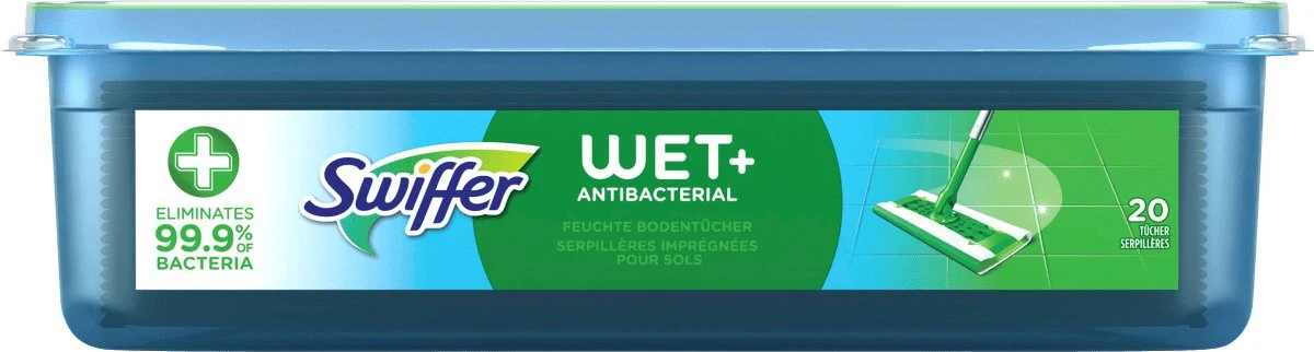 Swiffer Vochtige Vloer Doekjes Antibacterieel, 20 Stuks 4 Swiffer Vochtige Vloer Doekjes Antibacterieel, 20 Stuks - Afbeelding 2