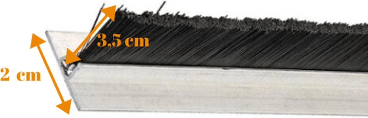 Deurborstel - Stripborstel - 90 Cm - Aluminium Profiel - T Type- Woonaccessoires - Deurstrip 3 Deurborstel - Stripborstel - 90 Cm - Aluminium Profiel - T Type- Woonaccessoires - Deurstrip