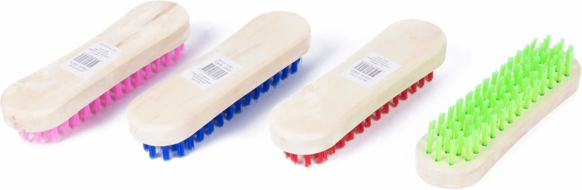 Benson Schrobborstel Hout - Mix Kleur - Prijs Per Stuk 4 Benson Schrobborstel Hout - Mix Kleur - Prijs Per Stuk - Afbeelding 2
