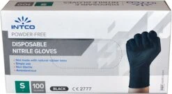 Intco Nitril Handschoenen - Latex Vrij - Zwart - 100 Stuks - Maat Small 13 Intco Nitril Handschoenen - Latex Vrij - Zwart - 100 Stuks - Maat Small -Bol. 1200x660 2