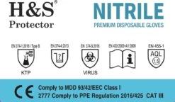 H&S PROTECTOR - Nitril Handschoenen - Wegwerp Handschoenen - Blauw - M - Poedervrij - 100 Stuks 10 H&S PROTECTOR - Nitril Handschoenen - Wegwerp Handschoenen - Blauw - M - Poedervrij - 100 Stuks -Bol. 1200x702