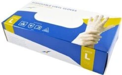 Wegwerp Handschoenen - Vinyl Handschoenen - Poedervrij - Wit - Maat L - 100 Stuks -Bol. 1200x744 1