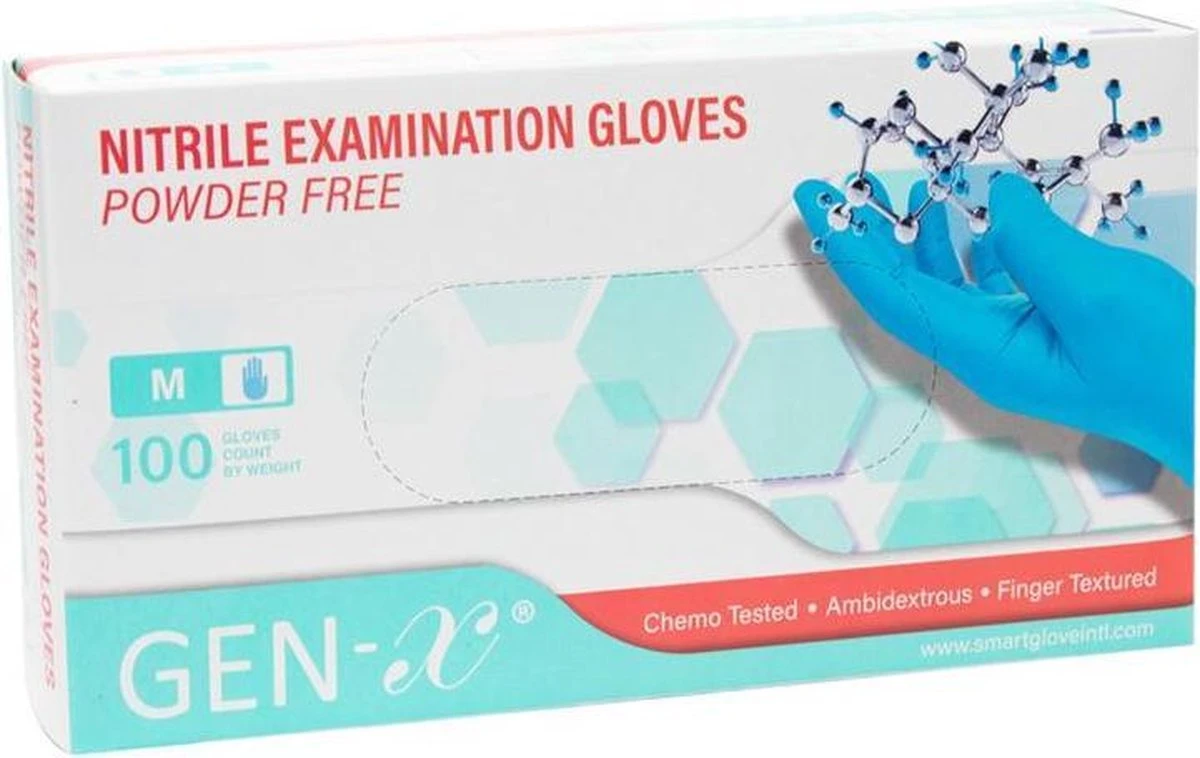 Gen-X Nitril Handschoenen | Handschoenen Wegwerp | Medisch | 100 PCS | Maat XL 5 Gen-X Nitril Handschoenen | Handschoenen Wegwerp | Medisch | 100 PCS | Maat XL - Afbeelding 3