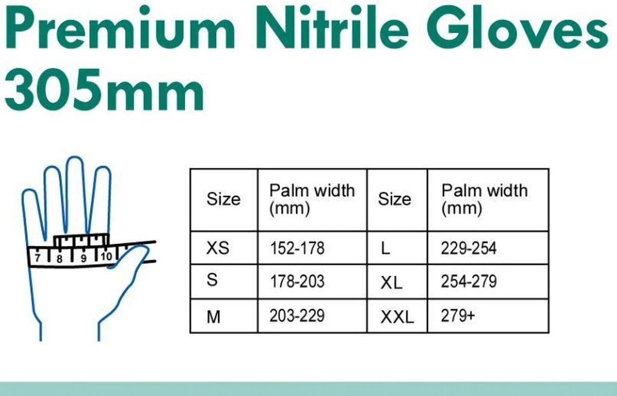 H&S PROTECTOR - Extra Lang Nitril Handschoenen - 305mm Lang - Wegwerp Handschoenen - Wit - M - Poedervrij - 100 Stuks 7 H&S PROTECTOR - Extra Lang Nitril Handschoenen - 305mm Lang - Wegwerp Handschoenen - Wit - M - Poedervrij - 100 Stuks - Afbeelding 5