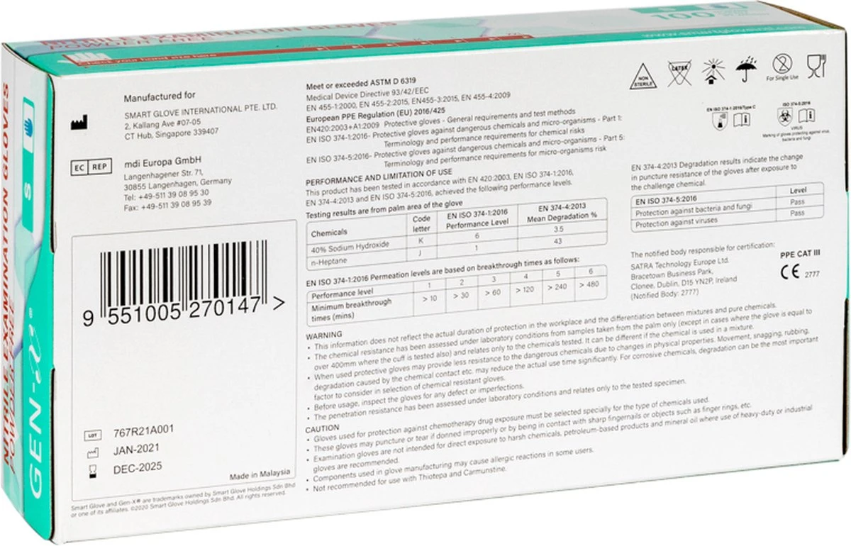 Gen-X Nitril Handschoenen | Handschoenen Wegwerp | Medisch | 100 PCS | Maat XL 12 Gen-X Nitril Handschoenen | Handschoenen Wegwerp | Medisch | 100 PCS | Maat XL - Afbeelding 10