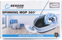 BensonClean Spin Mop - Inclusief Emmer -Bol. 1200x782