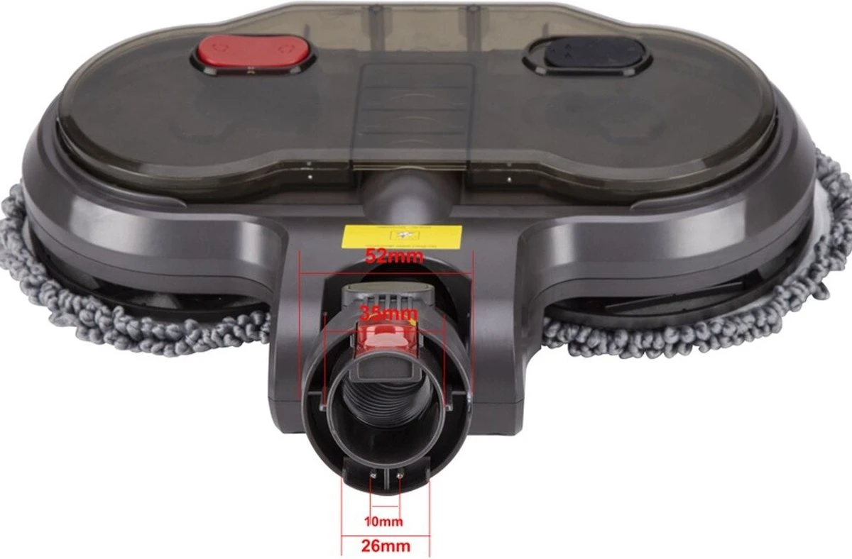 Dunmak Home - Elektrische Dweil - Elektrische Mop - Voor Dyson V8 V7 V10 V11 Series - Vloerwisser - Vloermop - Elektrische Vloerwisser - 2 In 1 Stofzuig En Dweil - GRATIS 6 Mops 4 Dunmak Home - Elektrische Dweil - Elektrische Mop - Voor Dyson V8 V7 V10 V11 Series - Vloerwisser - Vloermop - Elektrische Vloerwisser - 2 In 1 Stofzuig En Dweil - GRATIS 6 Mops - Afbeelding 2
