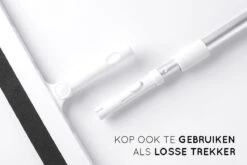 Amenzo® Vloertrekker Met Steel - Vloerwisser - 35 Cm + 120 Cm Steel - Uitschuifbare Aluminium Steel - Badkamer – Trekker - Vloerwisser Wit – Watertrekker -Bol. 1200x800 24