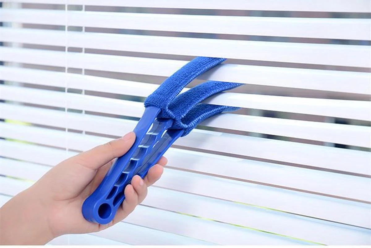Multi-functionele Jaloezie Reiniger – Lamellen Borstel – Rooster Reiniger Blauw 4 Multi-functionele Jaloezie Reiniger – Lamellen Borstel – Rooster Reiniger Blauw - Afbeelding 2