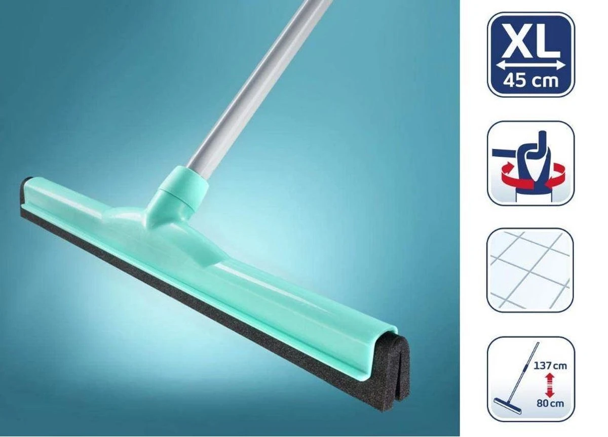 Leifheit Classic Watertrekker - Met Telescoopsteel (85-140 Cm) - 45 Cm Veegbreedte 5 Leifheit Classic Watertrekker - Met Telescoopsteel (85-140 Cm) - 45 Cm Veegbreedte - Afbeelding 3