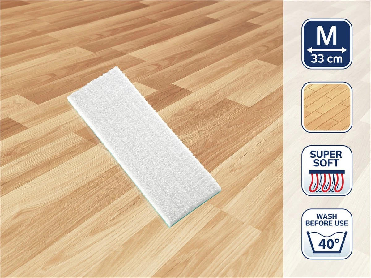 Leifheit Picobello M Super Soft Vervangingspad - 33 Cm 4 Leifheit Picobello M Super Soft Vervangingspad - 33 Cm - Afbeelding 2