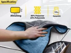 Droogdoek Auto - Watermagneet - Microvezel - Doek - 45 X 38 Cm - Blauw - Super Zacht! -Bol. 1200x900 53