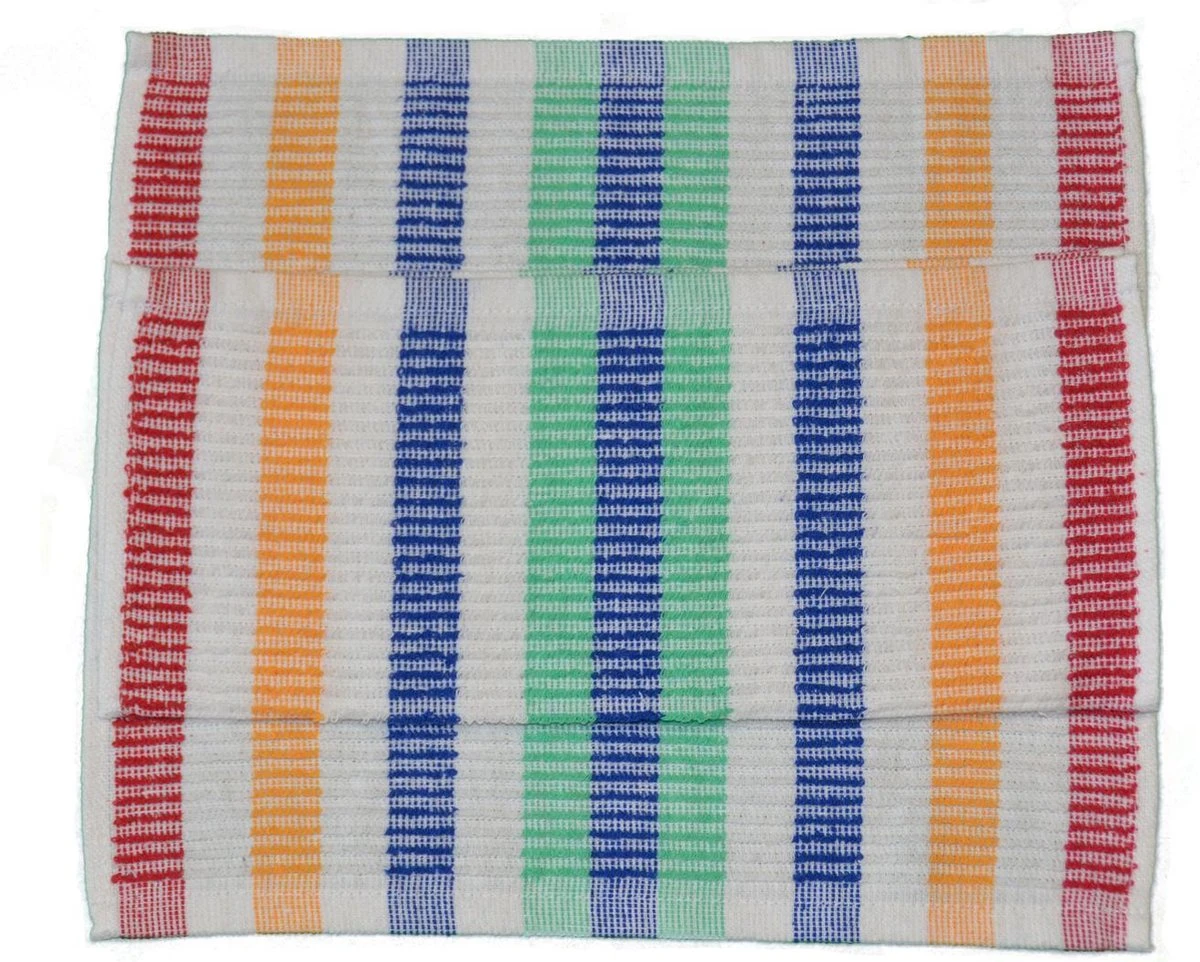 Vaatdoekenset Multicolor - 30x30 – 12 Stuks - Strepen - 100% Katoen - Horeca Vaatdoeken – Vaatdoek – Vaatdoek Strepen Multicolor 3 Vaatdoekenset Multicolor - 30x30 – 12 Stuks - Strepen - 100% Katoen - Horeca Vaatdoeken – Vaatdoek – Vaatdoek Strepen Multicolor