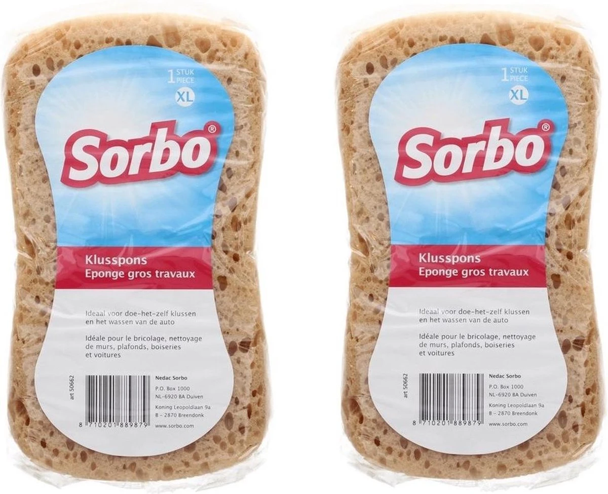 2x Grote Sorbo Schoonmaakspons / Viscose Autospons 20 X11 Cm - Schoonmaakartikelen / Auto Wassen 3 2x Grote Sorbo Schoonmaakspons / Viscose Autospons 20 X11 Cm - Schoonmaakartikelen / Auto Wassen