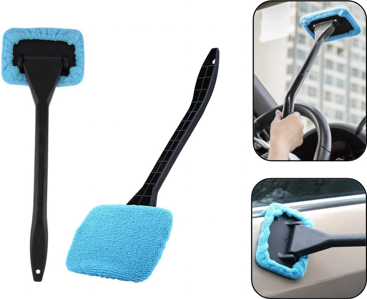 PD® - Raamwisser - Raamtrekker - Raamwisser Auto - Microvezeldoek - Anti Condens - Wisser Voor Condens Op Ruiten / Ramen. 3 PD® - Raamwisser - Raamtrekker - Raamwisser Auto - Microvezeldoek - Anti Condens - Wisser Voor Condens Op Ruiten / Ramen.