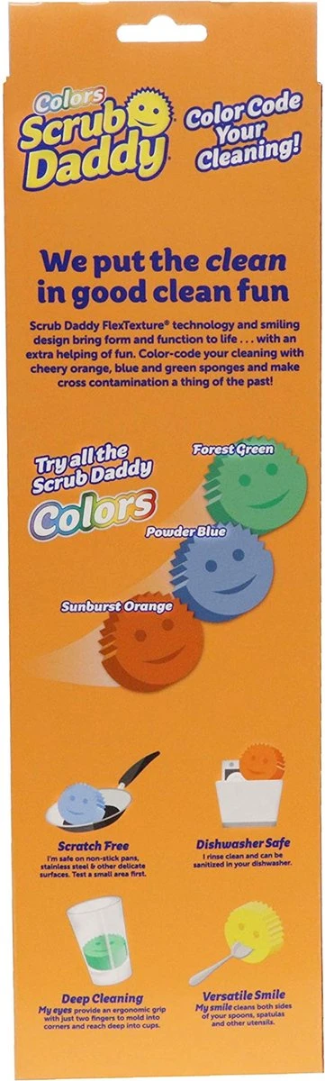 Scrub Daddy - Spons 3 Kleuren - Schoonmaak Spons 5 Scrub Daddy - Spons 3 Kleuren - Schoonmaak Spons - Afbeelding 3