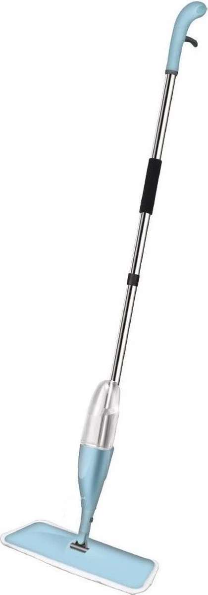 2Clean Vloermop Met Spray - Microvezel Doek - Blauw/Wit 14 2Clean Vloermop Met Spray - Microvezel Doek - Blauw/Wit - Afbeelding 12