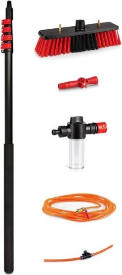 Merkloos Telescoopsteel Ramenwassen 4,6M - Met Borstel & Waterdoorvoer - Voor Ramen - Watertoevoer - Borstel 21 Merkloos Telescoopsteel Ramenwassen 4,6M - Met Borstel & Waterdoorvoer - Voor Ramen - Watertoevoer - Borstel -Bol. 535x1200