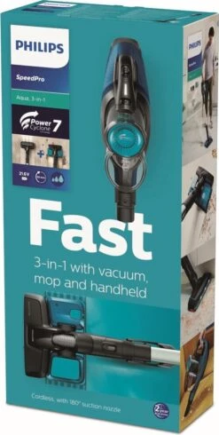 Philips SpeedPro Aqua FC6728/01- Steelstofzuiger - Met Dweilfunctie -Bol. 605x1200