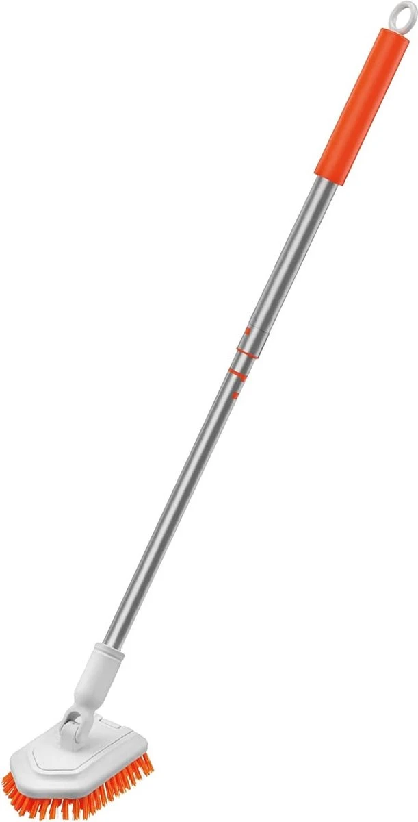Merkloos Badkamer Reinigingsborstel - Badkamerschrobborstel - Reinigingsborstel - Met Afneembare Telescopische Handgreep En 180° Verstelbare Gezamenlijke Reinigingsborstel - Lange Steel 107 Cm 3 Merkloos Badkamer Reinigingsborstel - Badkamerschrobborstel - Reinigingsborstel - Met Afneembare Telescopische Handgreep En 180° Verstelbare Gezamenlijke Reinigingsborstel - Lange Steel 107 Cm