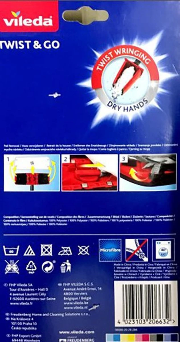 Vileda Twist & Go Doek - Navulling 4 Vileda Twist & Go Doek - Navulling - Afbeelding 2