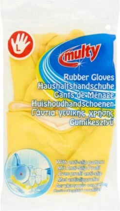 Multy Luxe Huishoudhandschoenen Maat L - Natuurlatex Met Kantoenen Vlokvoering - Anti Slip - Rubberen Handschoenen - Waterdicht - Natuurlijk Latex - Maat L 11 Multy Luxe Huishoudhandschoenen Maat L - Natuurlatex Met Kantoenen Vlokvoering - Anti Slip - Rubberen Handschoenen - Waterdicht - Natuurlijk Latex - Maat L -Bol. 683x1200 4