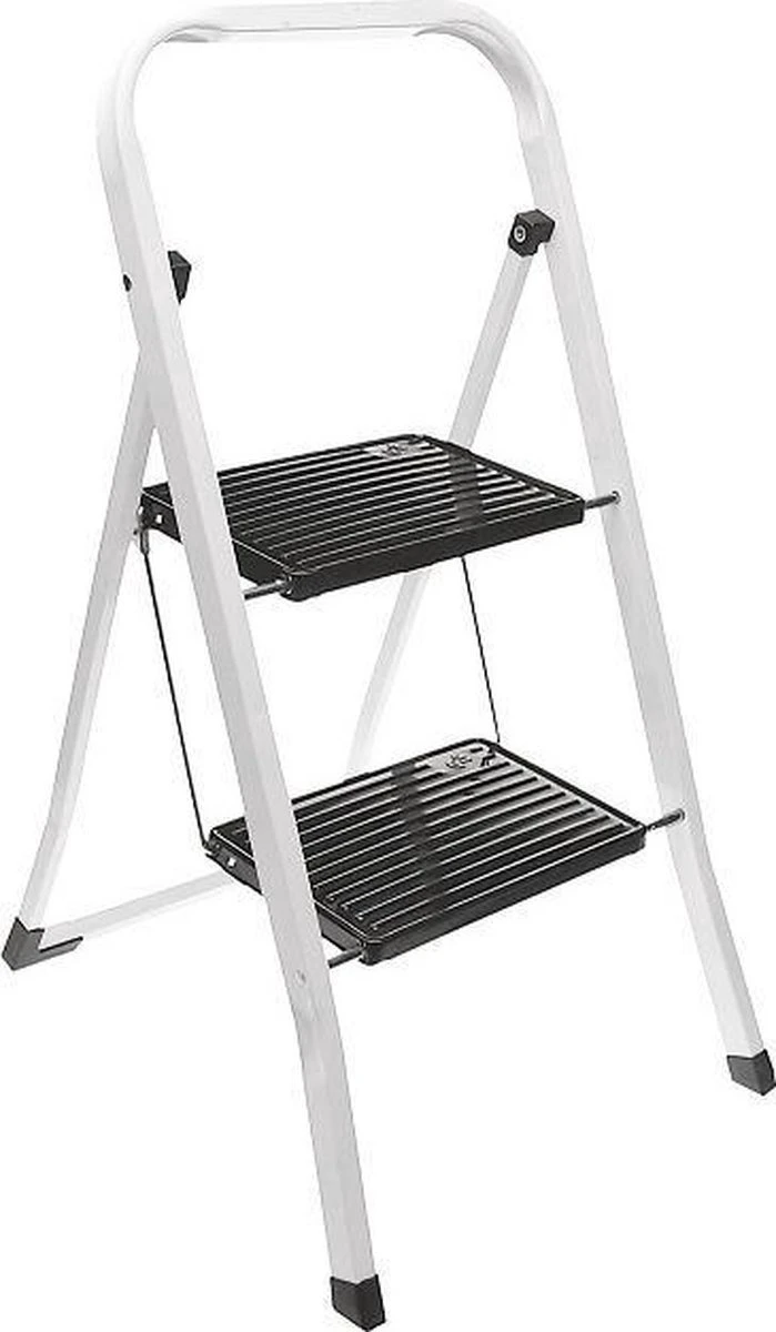 Excellent Houseware Inklapbare Keukentrap - 2 Treden - Tot 150kg - Metaal 3 Excellent Houseware Inklapbare Keukentrap - 2 Treden - Tot 150kg - Metaal