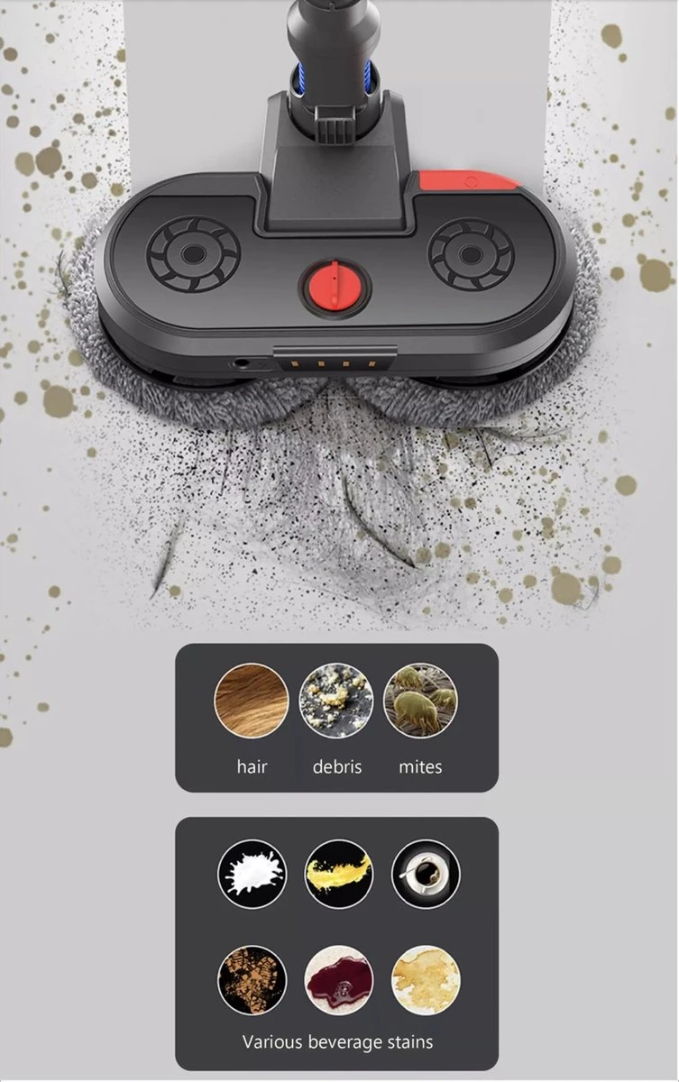 -Nieuw Model- Elektrische Mop Dweil Voor Dyson Steelstofzuiger - Led Licht- Spray Functie- Dweilsysteem Voor V7 / V8 / V10 / V11 Series - Vloerwisser - Vloermop 8 -Nieuw Model- Elektrische Mop Dweil Voor Dyson Steelstofzuiger - Led Licht- Spray Functie- Dweilsysteem Voor V7 / V8 / V10 / V11 Series - Vloerwisser - Vloermop - Afbeelding 6