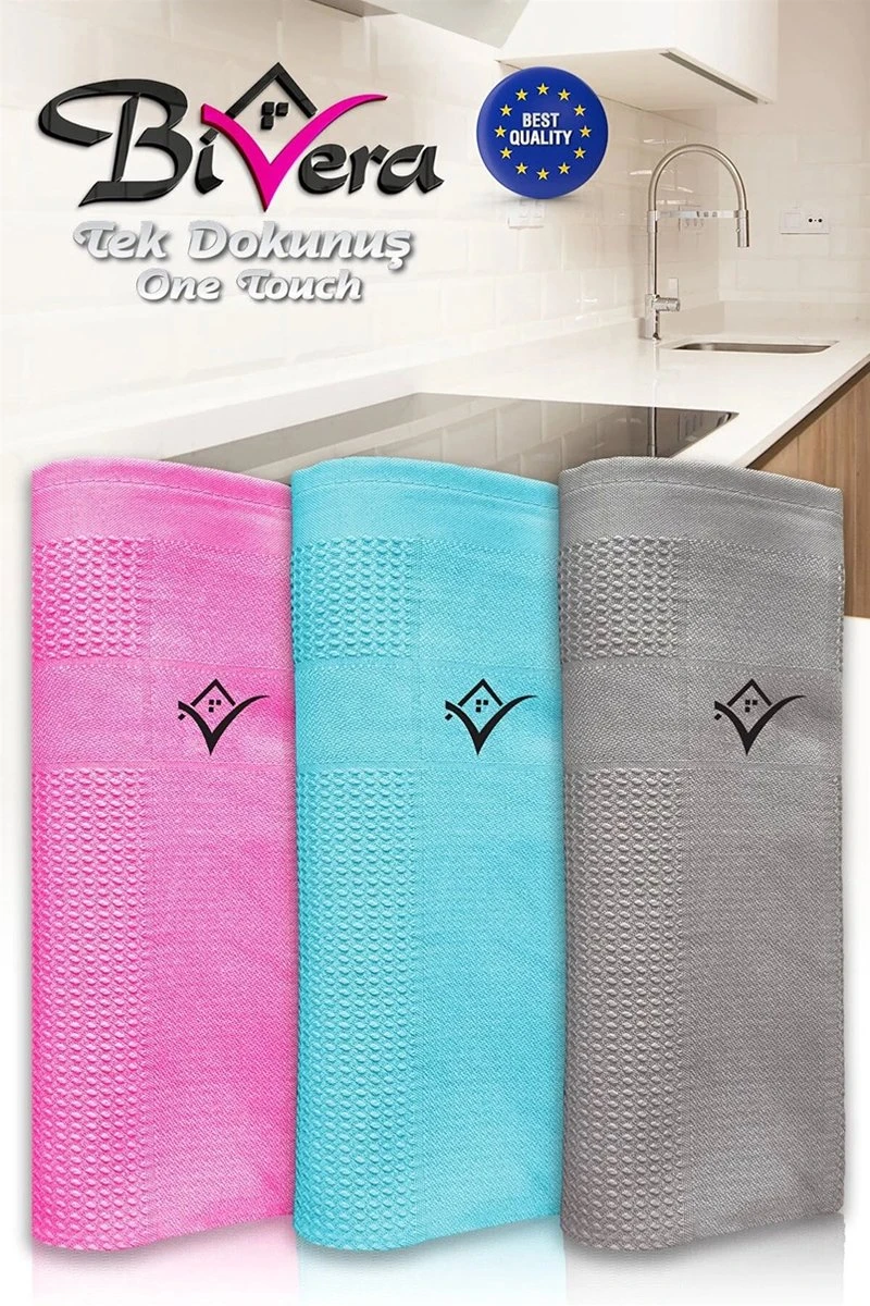 Bivera - Schoonmaakdoeken - Microvezeldoekjes - Microvezeldoeken - Vlekvrij - 3 Stuks 3 Bivera - Schoonmaakdoeken - Microvezeldoekjes - Microvezeldoeken - Vlekvrij - 3 Stuks