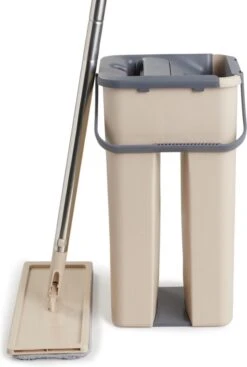 UMUZI CLEANING Dweil - Draaibare Kop - Mop Met Zelfreinigend Mechanisme - 128 Cm Lang - Afmeting Mop: 20 X 37 X 17 Cm -Bol. 807x1200