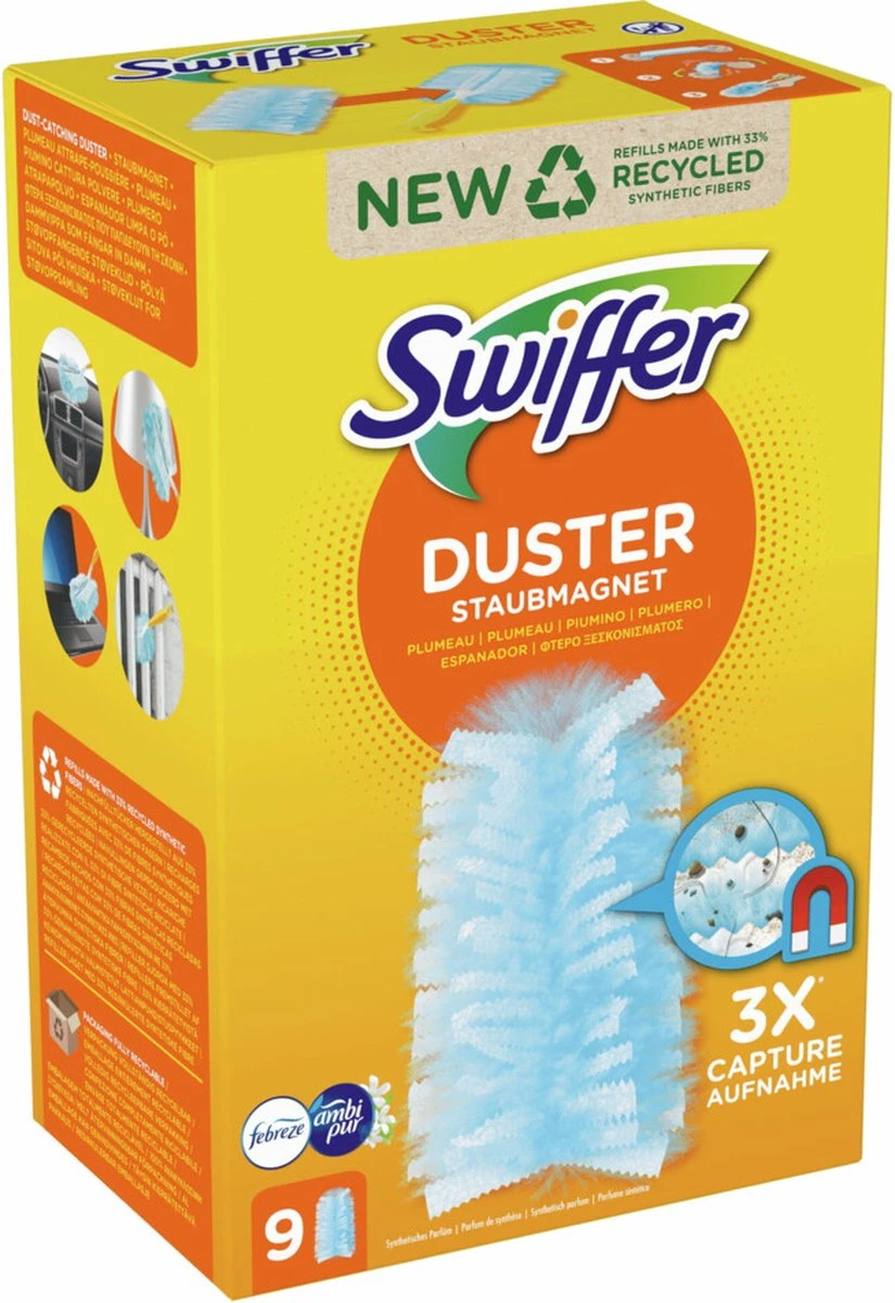 Swiffer Duster Trap & Lock-navullingen Met Een Geur Van Ambi Pur 9 Stuks 4 Swiffer Duster Trap & Lock-navullingen Met Een Geur Van Ambi Pur 9 Stuks - Afbeelding 2